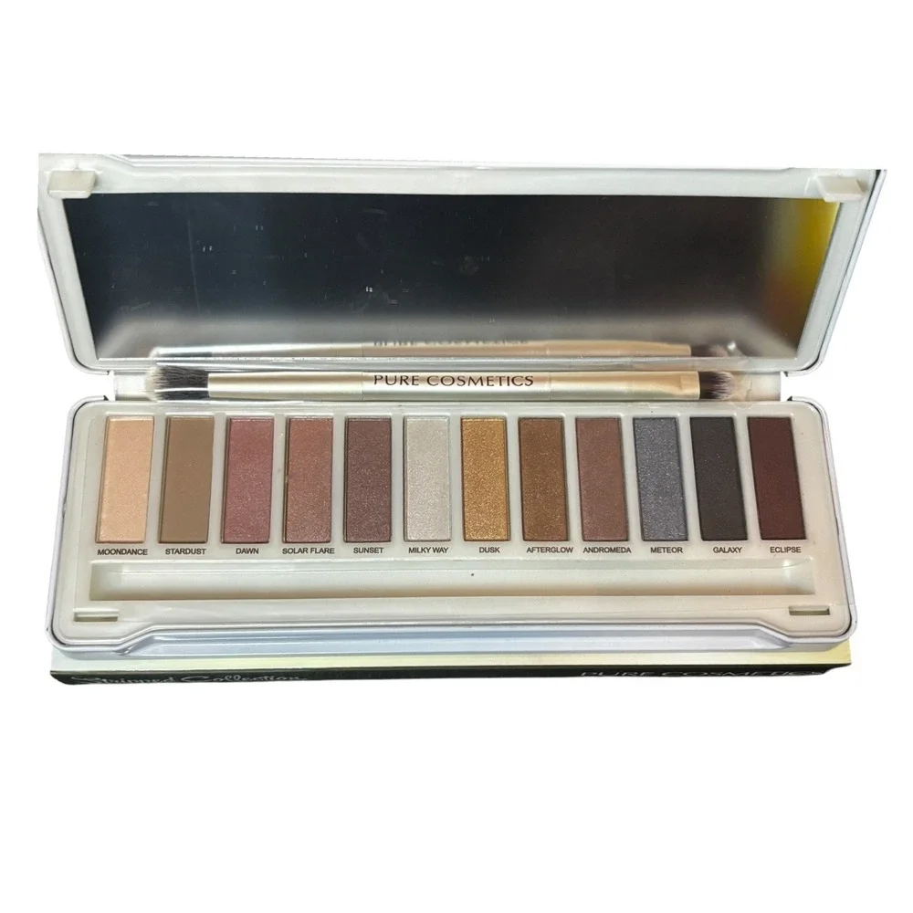 Pure Cosmetics Stripped Collection Eyeshadow Palette 12 Shades with Brush NIB